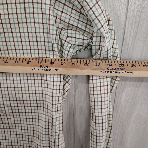 Ralph Lauren Button Down Checks Cream Green Red Yellow Classic Fit Size M Soft - Picture 9 of 9